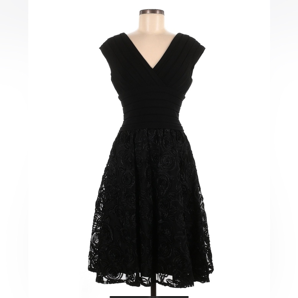Adrianna Papell Black Cocktail Dress - Picture 3 of 10